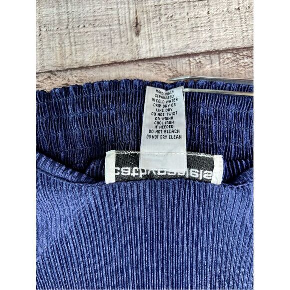 Cathy Daniels Blue Embellished Beads Studs All Season Blouse sz 1X - Picture 8 of 8